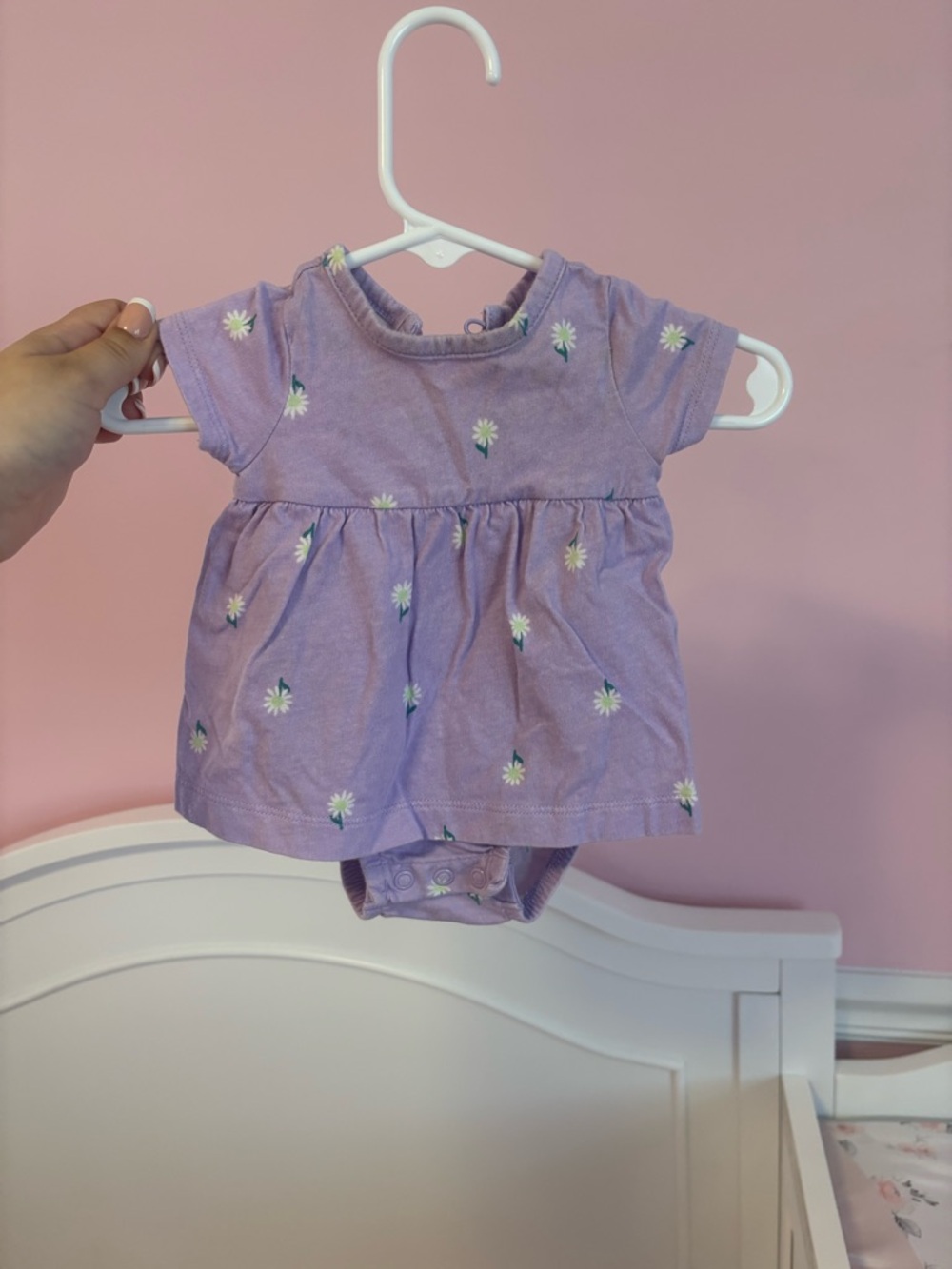 Carter's Lavender Daisy Dress Onesie